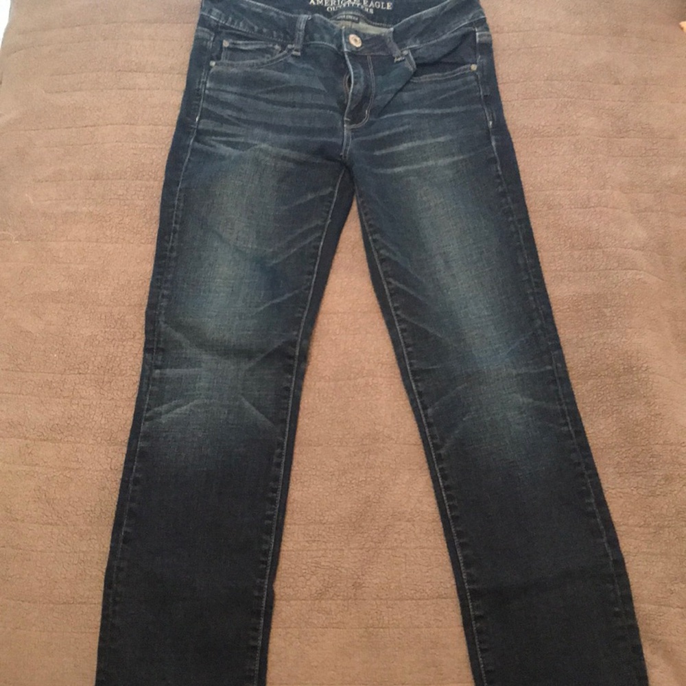 AE super stretch straight jeans 10 short